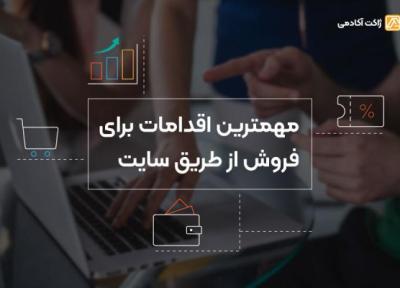 مهمترین اقدامات برای فروش به وسیله سایت